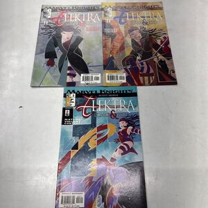 a0917-20.洋書 ELEKTRA GLIMPSE & ECHO 1〜3 アメコミ まとめ マーベル marvel comics magazine 趣味 SF American collector