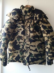 A BATHING APE スノボダウンジャケット sizeS 迷彩 NOWHERE カモフラ エイプ ダウンジャケット