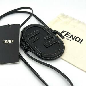 FENDI フェンディ　ショルダーケース　フォンバッグ　ズッカ　ブラック