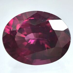 (天然ロードライトガーネット3.085ct)j 約10.1×8.1mm ルース 裸石 rhodolite garnet ソーティング付き 宝石 ジュエリー CA6/CA6 i