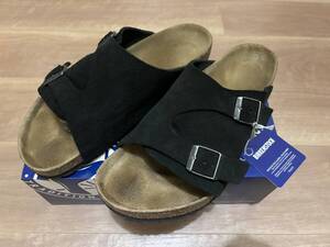 送料無料 美品 BIRKENSTOCK ビルケンシュトック Zrich チューリッヒ 43 28.0cm メンズ ブラック