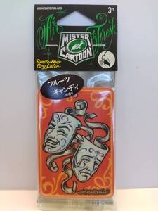 新品　未使用　TurtleWax/MisterCartoon エアフレッシュナー SmileNow CryLater フルーツキャンディ 3枚セット ミスターカートゥーン