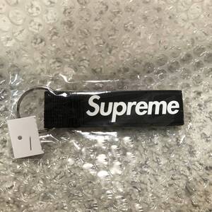 【新品】20aw Supreme Webbing Keychain キーホルダー シュプリーム　BLACK 黒 ブラック　未開封　キーチェーン　即納　国内正規品