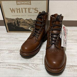 【新品】WHITE’S 6’ SMOKE JUMPER BRITISH TAN ブーツ US レース ブラウン 