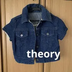 theory petit デニムショート丈半袖ジャケット