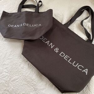 DEAN&DELUCA トートバック Ｌ&Ｓセットで！チャコール　完売品　未使用品