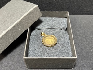 ※26145 コイン ネックレストップ STAR HORSE 1/25OZ FINE GOLD アクセサリー 個人保管