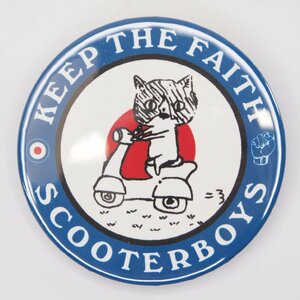 Button badge 54mm scooter cat 缶バッジ スクーターキャット Vespa Lambretta ベスパ ランブレッタ 50S 100 ET3 GTR RALLY PX200E 160GS