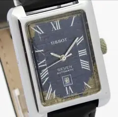 TISSOT ティソ セブン 自動巻 動作品 青 KN0712T（SS 117）