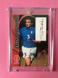 『マグホ発送』2002 PANINI FIFA WORLD CUP ITALIA 直筆サインカード PAOLO MALDINI パオロ マルディーニ