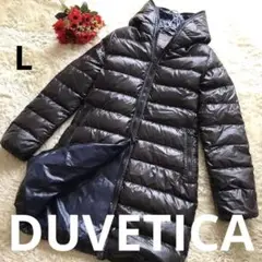 DUVETICA ✨ダウンコート　ネオフード 光沢　黒　ブラック　40 L