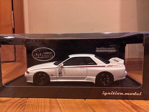 激レア１円スタートアイアイアドカンパニー特注 イグニッションモデル1/18 スカイライン GT-Rニスモ R32クリスタルホワイト BNR32 54台限定