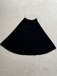 90年代 初期 tricot COMME des GARCONS sizeS ロングフレアスカート ブラック ハイウエスト トリコ コムデギャルソン 黒 AD1990