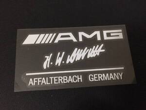 ベンツ AMG 大ステッカー 灰皿 内裝 W124 W126 W201 W210 W140 R129 新品