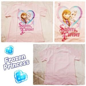 ディズニー　アナ雪　アナと雪の女王　プリンセス　半袖　Tシャツ　エルサ　ピンク　ティーン　女の子　輸入　アメリカ　150cm M