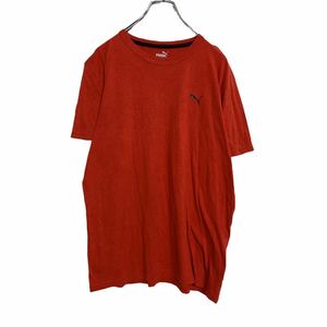 PUMA 半袖 ロゴ Tシャツ M レッド プーマ ワンポイント スポーツ 古着卸 アメリカ仕入れ a408-5225