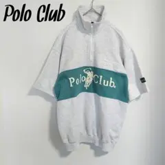 古着 polo club ハーフジップ 半袖 ユニセックス ポロクラブ