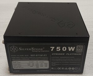 SILVER STONE ST75F-PT 750W PLATINUM ATX 電源ユニット　750w