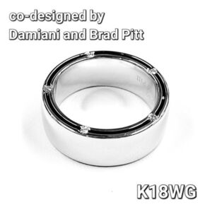 【ダミアーニ】Damiani Dサイド D side ダイヤモンド 18金 K18 WG ホワイトゴールド リング 指輪 【正規布袋付】