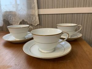 【美品】Noritake ノリタケ カップ&ソーサー C/S C&S 3客セット まとめて