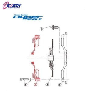 EXEDY エクセディ CH06S ハイパーシングル HH02SD (1)C.COVER ASSY シビック