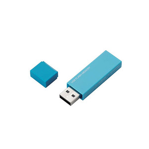 まとめ得 【5個セット】エレコム USBメモリー/USB2.0対応/セキュリティ機能対応/32GB/ブルー MF-MSU2B32GBUX5 x [2個] /l