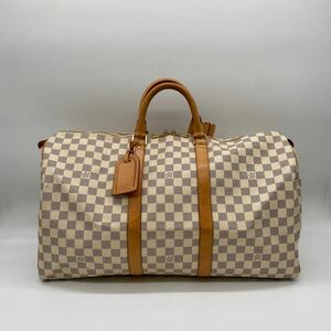 ◆【売り切り】LOUIS VUITTON（ルイ・ヴィトン）ダミエ・アズール キーポル50 ボストンバッグ 