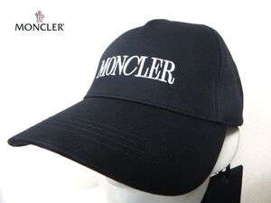 MONCLER モンクレール メンズ ロゴネーム 刺しゅう ベースボールキャップ 2024-25AW秋冬　/ ブラック