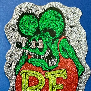 Rat Fink ラットフィンク Crazy Flake ステッカー デカール シール キャラクター エドロス ed roth mooneyes ムーンアイズ アメキャラ