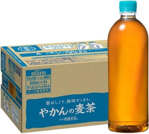 コカ・コーラ やかんの麦茶 from 爽健美茶 ラベルレス 650mlPET×24本