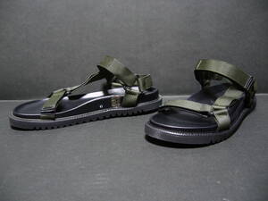 【　送料無料・新品・未使用　】　定価¥14,289 LUCA IACHINI ルカイアキーニ STRAP SANDAL ストラップサンダル BM/600 カーキ 41(26cm)