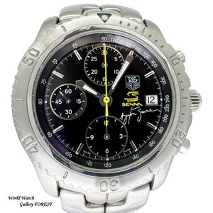 【タグホイヤー TAG HEUER☆リンク アイルトン・セナ】4098本限定 CT2115.BA0550 クロノグラフ メンズ 腕時計 中古 自動巻き☆Aランク☆