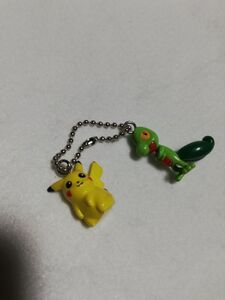 ポケットモンスター ポケモン ピカチュウ 緑のキャラクター　トカゲ ボールチェーン　キーホルダー　フィギュア