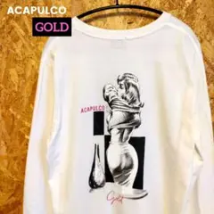 「ACAPULCO GOLD」レトロタッチ バックプリントロングスリーブTシャツ