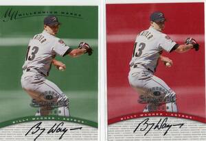 MLB 1997 DONRUSS SIGNATURE 　BILLY WAGNER ビリー・ワグナー 2種セット 直筆サイン　新品ミント状態品 