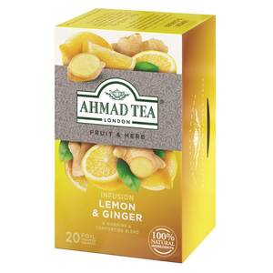 AHMAD TEA (アーマッドティー) () レモン & ジンジャー 20袋 ×6個 [ ハーブティー ノンカフェイン 個包装 ]