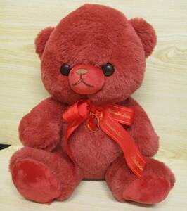 ★935【送料無料 新品タグ付き】Happy Birthcolor Bear 28cm January 1月 ガーネット ぬいぐるみ くま 誕生日 大きい