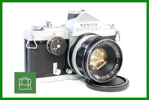 【同梱歓迎】実用■KONICA AUTOREX シルバー / HEXANON 52mm F1.8■シャッター全速完動・露出計不良■■AH432