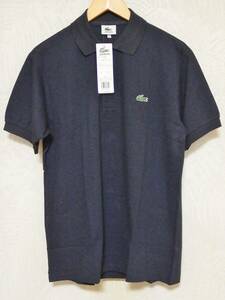 【タグ付き未着用】 希少デッドストック LACOSTE ラコステ 文字ワニ L1264 半袖ポロシャツ 4 ネイビー系 日本製 大沢商会 【送料無料】