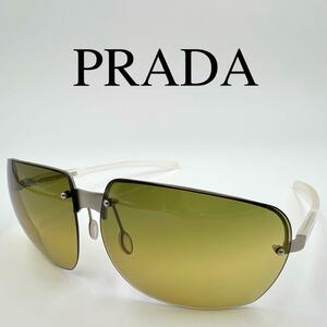 PRADA プラダ サングラス メガネ SPR75A サイドロゴ ケース付き