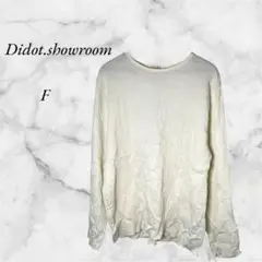 Didot.showroom　リンクルルーズブラウス　レディース　F　アイボリー