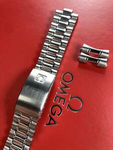 極美 純正品 3510.50 オメガ ブレス 1469 813スピードマスター ベルト OMEGA SPEEDMASTER breath buckle GENUINE 18mm 3510.5000 810 1459