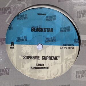 12inchレコード BLACK STAR / SUPREME, SUPREME