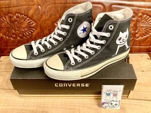 ★☆希少レア!!コンバース ALL STAR Hi H.KAGOYA コラボ 6.5 25cm 黒 converse オールスター 猫 ハイカット デッド ビンテージ 198☆★