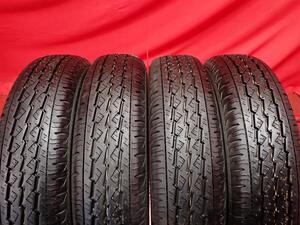 中古タイヤ 145/80R12 80/78N 4本セット ブリヂストン K370 BRIDGESTONE K370 9.5分山★n12 エブリィ NV100 クリッパー ミニキャブ