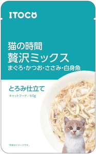 イトウ&カンパニーリミテッド 猫の時間 まぐろ・かつお・ささみ・白身魚 60g 猫用フード