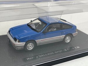 EBBRO エブロ 1/43 HONDA ホンダ バラード スポーツ CR-X 1.5i ブルー/シルバー 44115