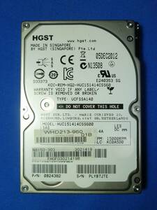 ■【データ消去済】HGST 147GB 2.5インチ SAS 15K HUC151414CSS600 N8150-303 在庫2【中古品】