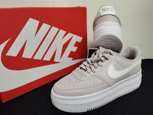 新品23.5cmナイキコートビジョンアルタバイオレットLTR COURTVISIONエアフォース1AF1好きに厚底スニーカーNIKEレディーススニーカー