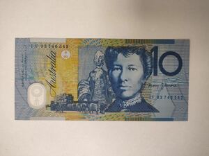 A 448.オーストラリア1枚(未使用)Polymer紙幣